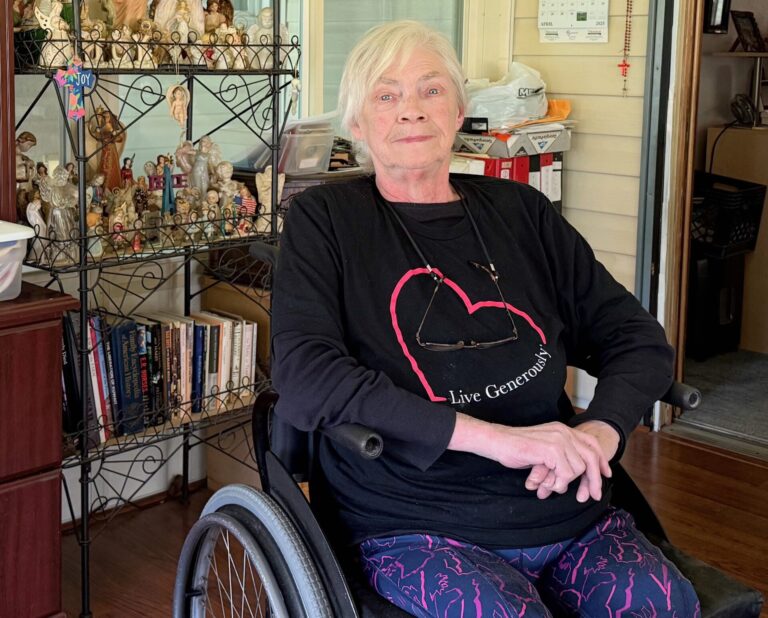 Betty Beckler said she has a long list of people to be grateful for following a crash two decades ago that left her in a wheelchair. Aberdeen Insider photo by Elisa Sand.