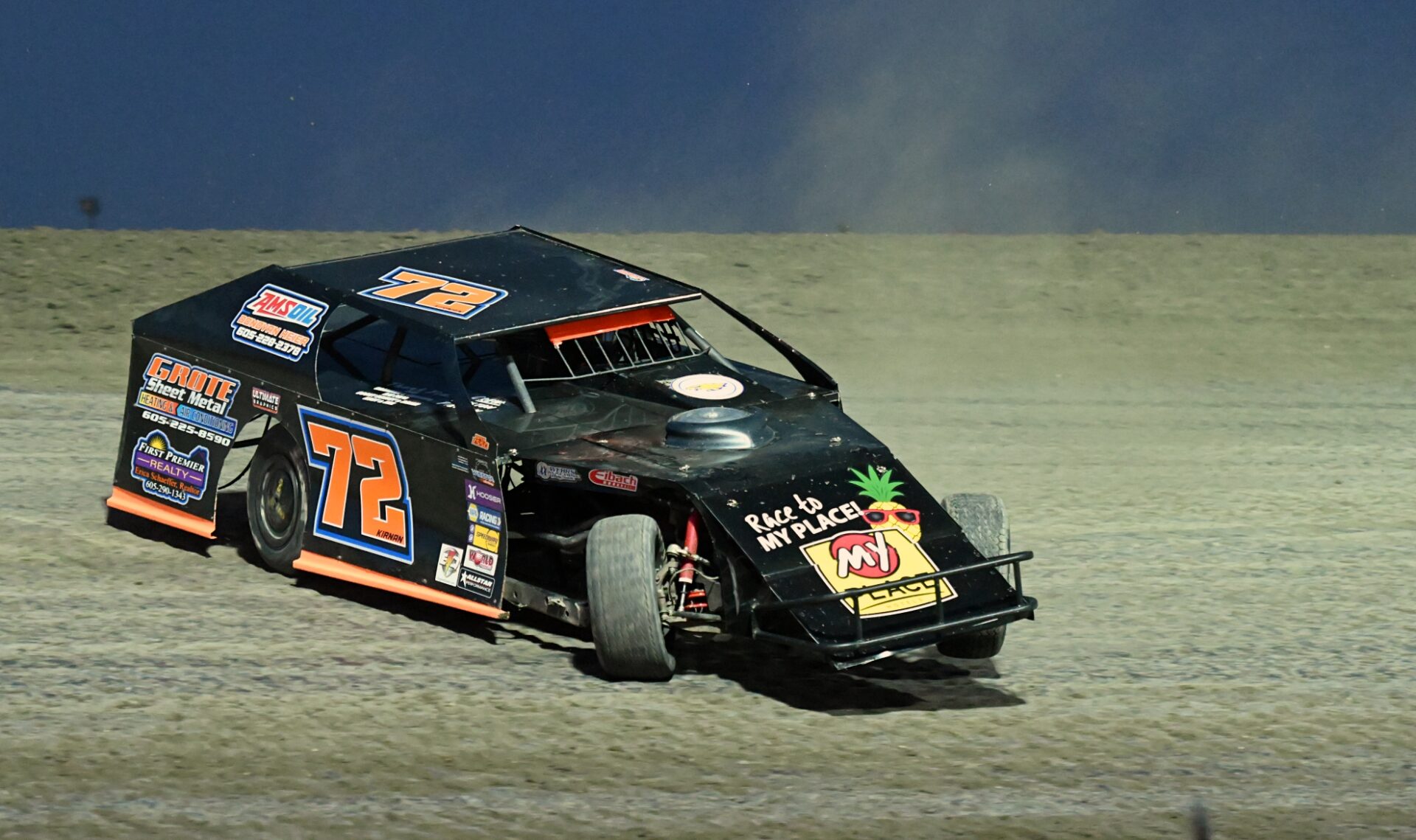 16-year-old Caden Kirnan begins life on the dirt at Brown County Speedway 1 Aberdeen's Caden Kirnan gets loose and spins out in the first turn during the Midwest Mods feature Friday, May 2 at the Brown County Speedway. Kirnan caused a yellow flag, but still finished 17th . Aberdeen Insider photo by Robb Garofalo.