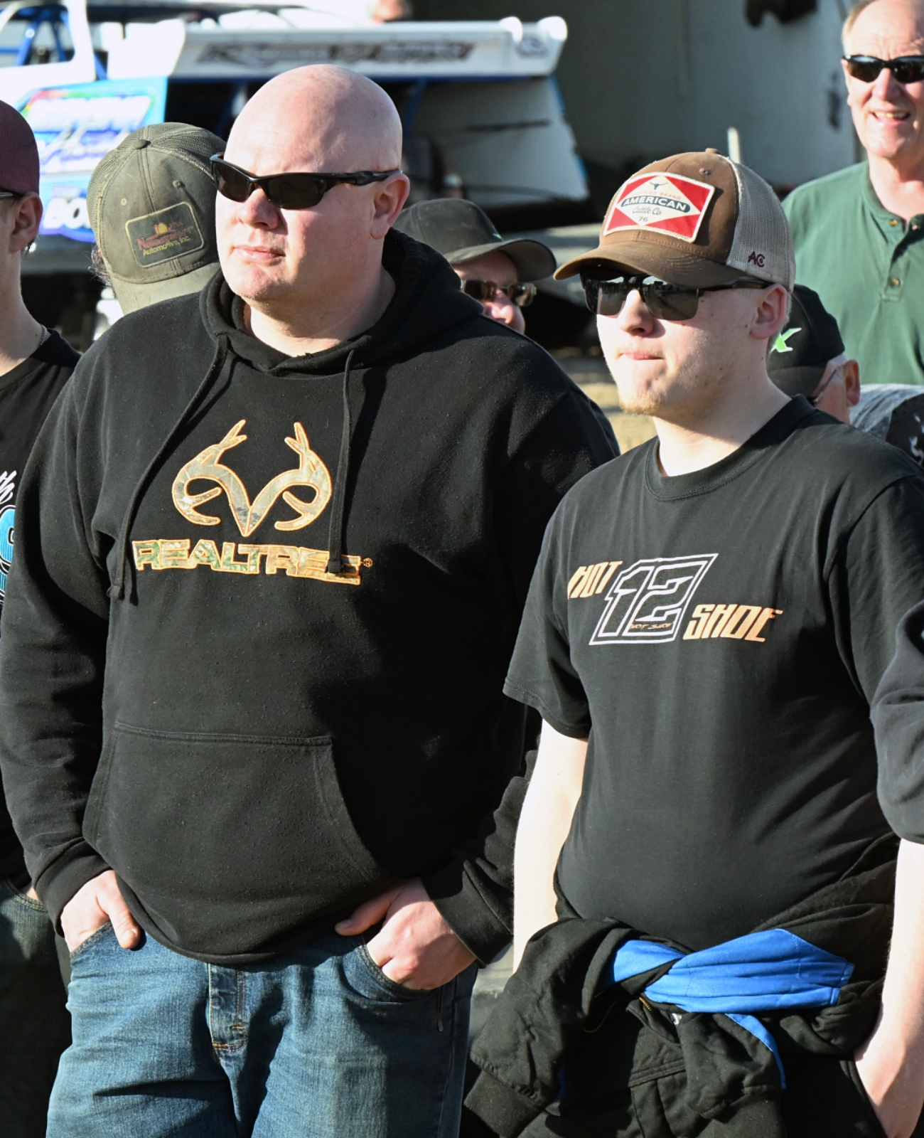 16-year-old Caden Kirnan begins life on the dirt at Brown County Speedway 2 Caden Kirnan, right, and his dad John listen during the pre-race meeting in the pits Friday, May 2 at Brown County Speedway. It was Caden Kirnan's first night of racing. Aberdeen Insider photo by Robb Garofalo.