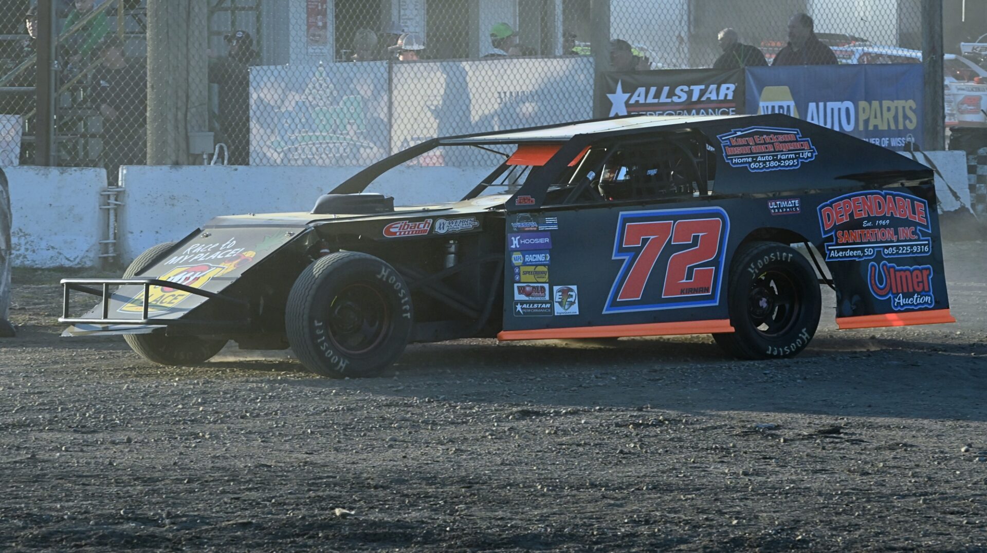 16-year-old Caden Kirnan begins life on the dirt at Brown County Speedway 3 Aberdeen's Caden Kirnan leaves the staging area and heads out on the track for his first-ever heat race Friday, May 2 at the Brown County Speedway. Aberdeen Insider photo by Robb Garofalo