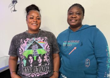 Odeen "Dee" Williams and Peta Hosten are opening Irie Vibes Sip and Paint downtown. They hope to be open by the middle of June. Aberdeen Insider photo by Elisa Sand.