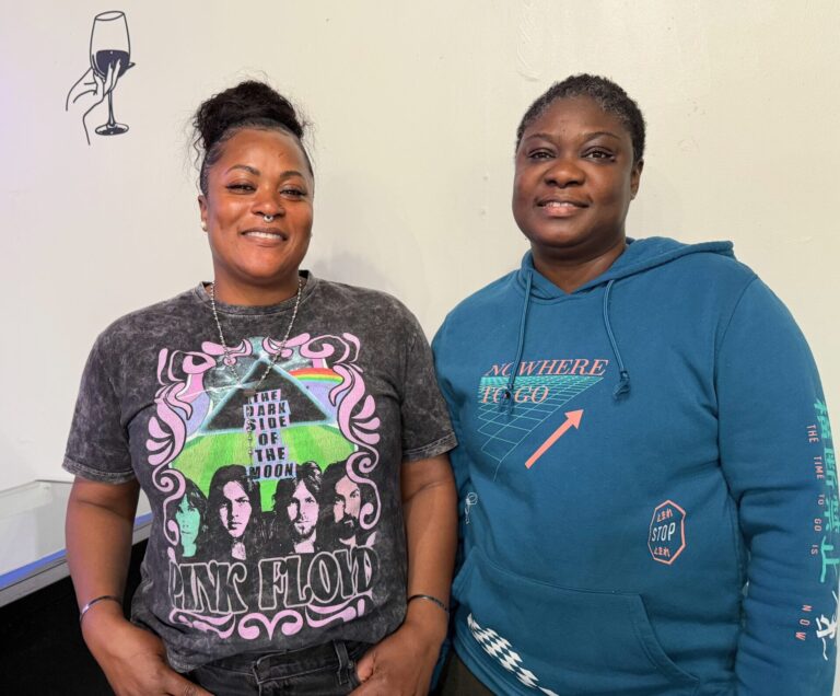 Odeen "Dee" Williams and Peta Hosten are opening Irie Vibes Sip and Paint downtown. They hope to be open by the middle of June. Aberdeen Insider photo by Elisa Sand.