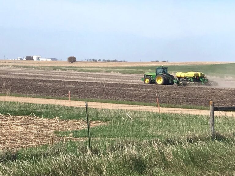 Dry conditions this spring got farmers into the field early with many reporting that they have completed planting corn and soybeans for 2025. Photo by Connie Sieh Groop for the Aberdeen Insider.