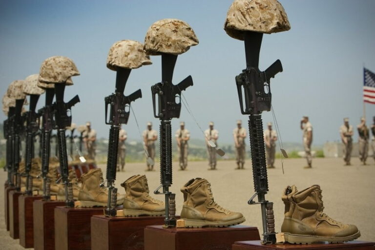 Following the end of their deployment, members of the of 3rd Battalion, 5th Marines erected 25 memorials to honor the members of the unit who died while serving in the Iraq War. Courtesy photo.