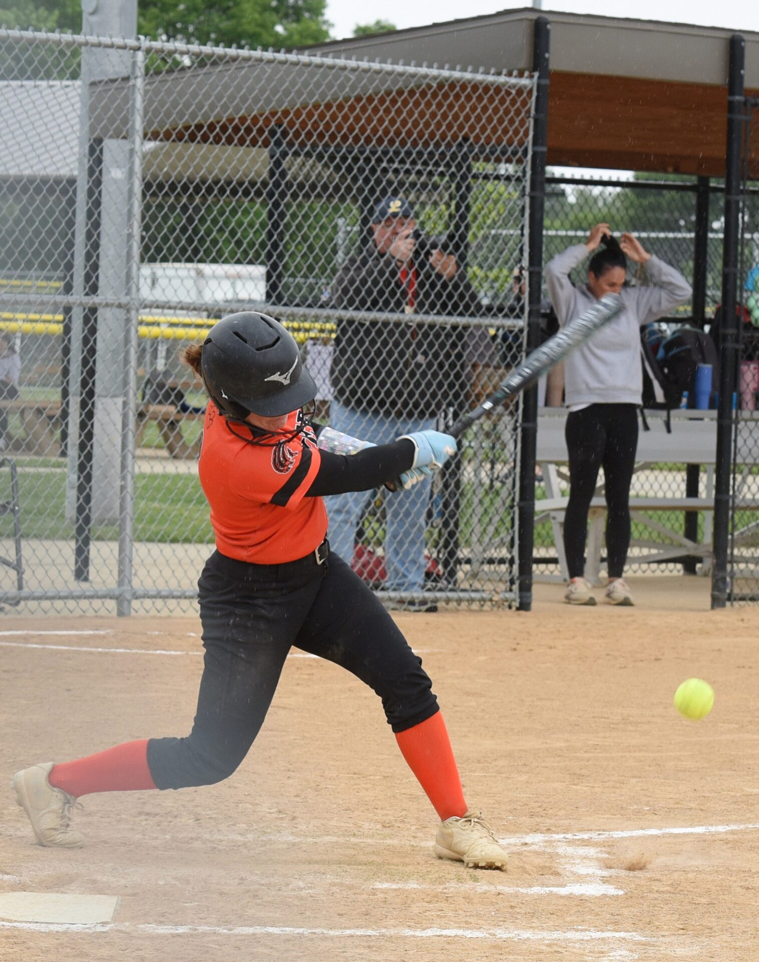 State softball tournament: Mobridge-Pollock outslugs Bon Homme; Tri-Valley rallies past EPJ 3 Mobridge-Pollock's Amber Vetch singles up the middle against Bon Homme Thursday, June 5 during the quarterfinal round of the Class B high school softball state tournament at Players Field Softball Complex. The Tigers won 17-10. Aberdeen Insider photo by Robb Garofalo.