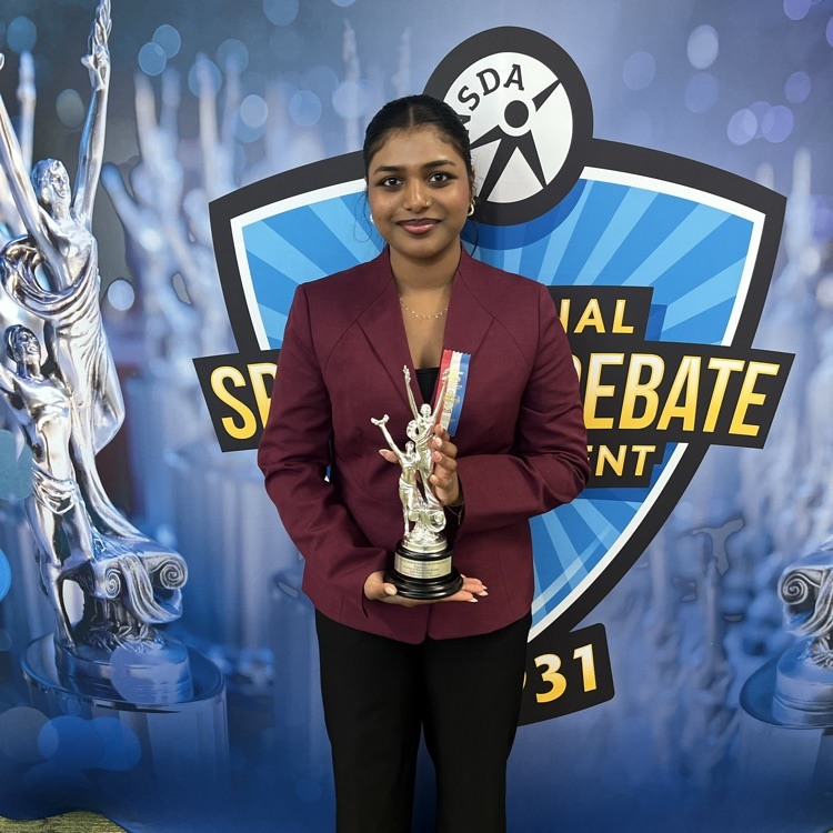 Aberdeen Central's Amna George placed fourth in the expository category at the National Speech & Debate Tournament. Courtesy photo.