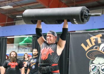 The 2025 Massenomics Lift Hard, Live Easy powerlifting and strongman event is set for Saturday, July 19 at the Best Western Ramkota in Aberdeen. Aberdeen Insider file photo by Robb Garofalo.