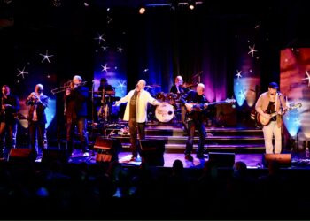 Chicago tribute band Transit Authority, based in the Twin Cities, will headline the Pauer of Music Festival on Saturday, July 26 at Central Park in Aberdeen. Northern State University graduate Alan Lecher, third from left, plays trombone in the band. Courtesy photo.