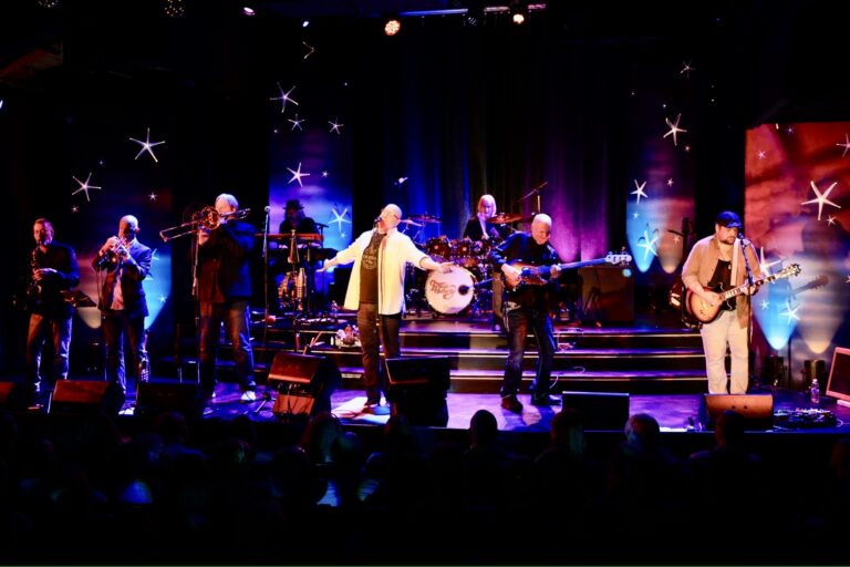 Chicago tribute band Transit Authority, based in the Twin Cities, will headline the Pauer of Music Festival on Saturday, July 26 at Central Park in Aberdeen. Northern State University graduate Alan Lecher, third from left, plays trombone in the band. Courtesy photo.