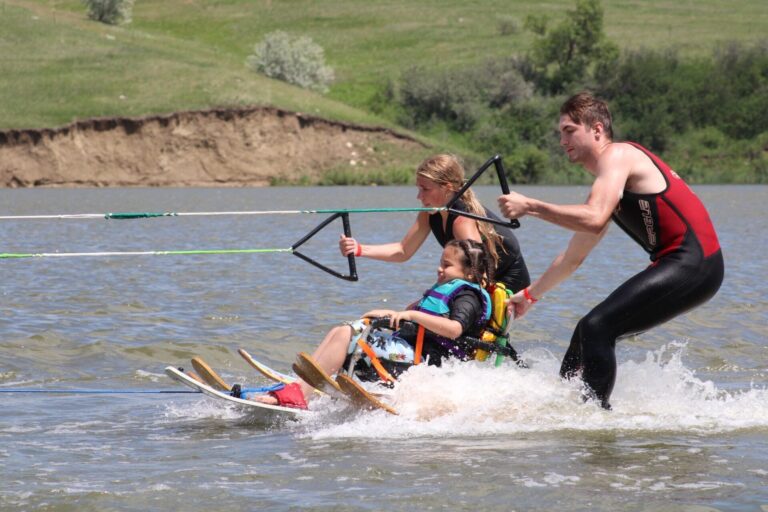 The Aberdeen Aqua Addicts hosted an adaptive ski event for people with disabilities at Dahme Lake near Aberdeen in June. Courtesy photo.