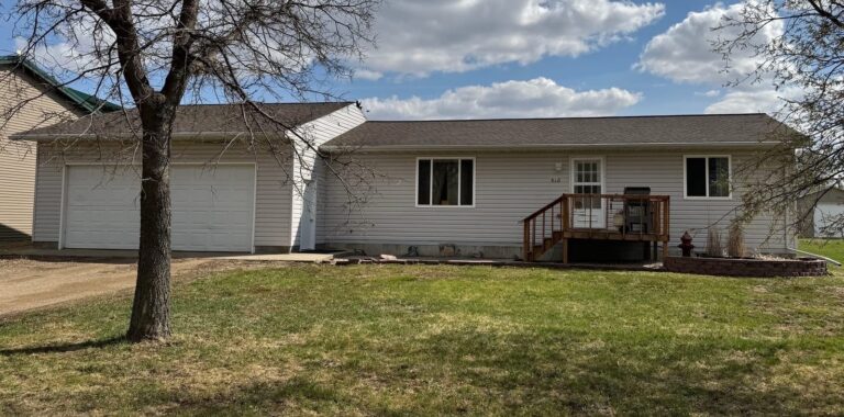 This home in Redfield is the first of several governor's houses the city obtained to boost its aging housing stock. South Dakota News Watch photo by Bart Pfankuch.