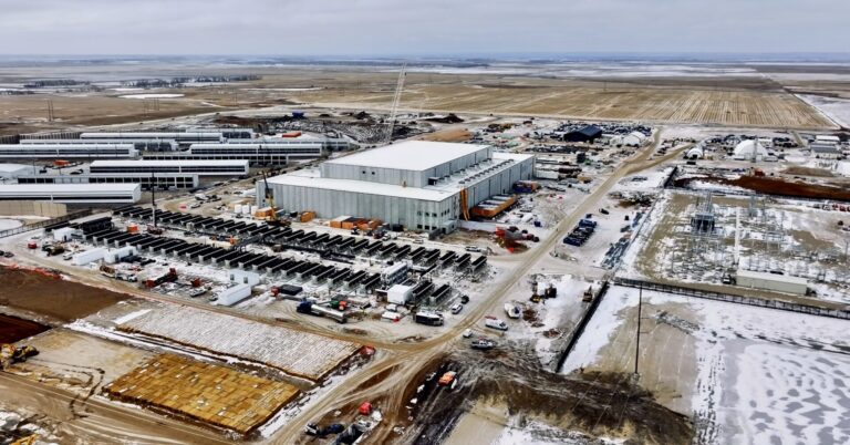 In addition to the original data center for cryptocurrency mining in Ellendale, N.D., Applied Digital is building two more data centers that will be used for artificial intelligence purposes. Photo courtesy of Applied Digital.