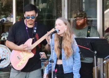 The Lost Bears were one of several groups that provided entertainment during the Sunday, Aug. 3 Fallout Art and Music Festival on Main Street. Aberdeen Insider photo by Elisa Sand.