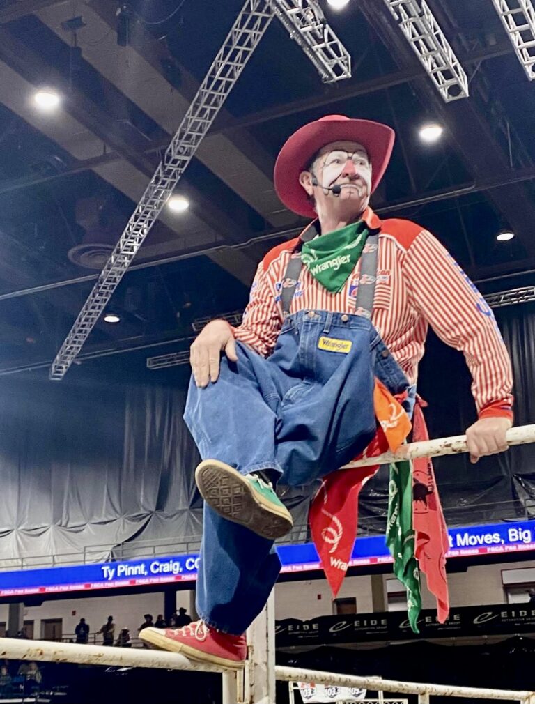 Gizmo McCracken was a rodeo bullfighter when he was younger, but now does mostly comedy. He will perform during the Dacotah Bank Stampede rodeo on Monday, Aug. 11 and Tuesday, Aug. 12 at the Brown County Fairgrounds. Photo courtesy of Gizmo McCracken.