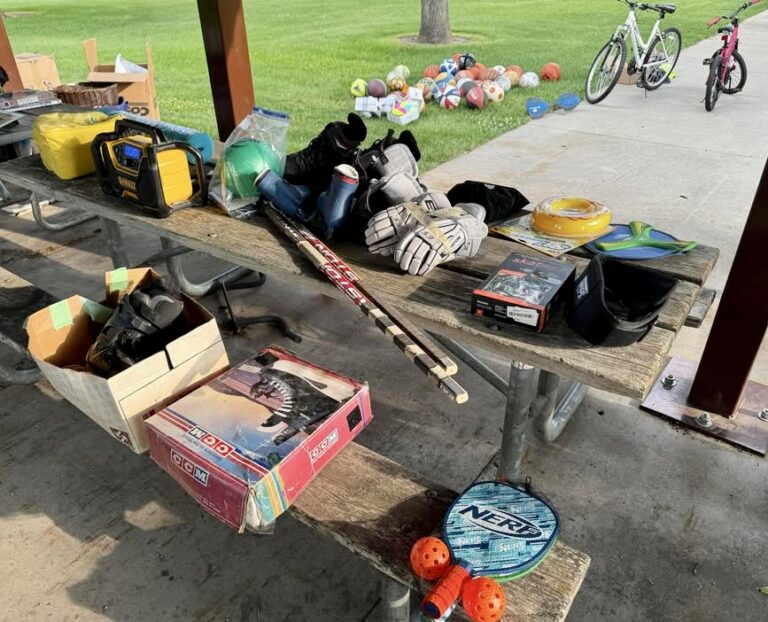 Tyler Bain of Aberdeen collected more than 300 pieces of sports equipment that he then gave away to local families in need. Courtesy photo.