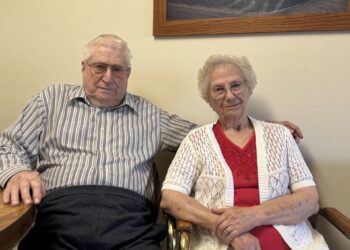 Dorothy and Gerald are enjoying their 70th year of marriage at their home in Britton. Aberdeen Insider photo by Shannon Marvel.