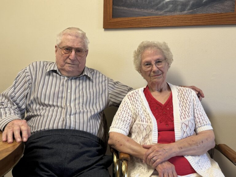 Dorothy and Gerald are enjoying their 70th year of marriage at their home in Britton. Aberdeen Insider photo by Shannon Marvel.