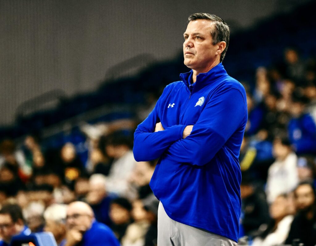 Former Northern State University assistant men's basketball coach Tim Miles is entering his fifth season as head coach at San Jose State University. Miles grew up in Doland. Courtesy photo.