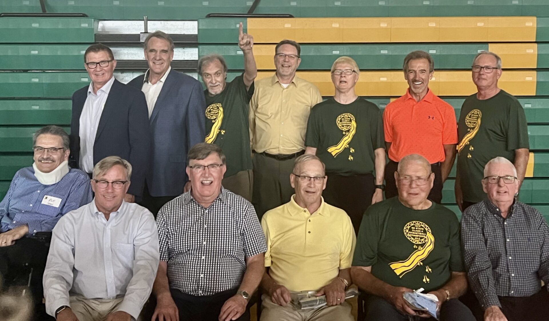 A golden anniversary: Aberdeen Roncalli won school's first state championship in 1975 9 The 1975 Roncalli High School boys basketball team, which won the Class A state tournament, was inducted into the Roncalli Hall of Fame in 2024. Courtesy photo.