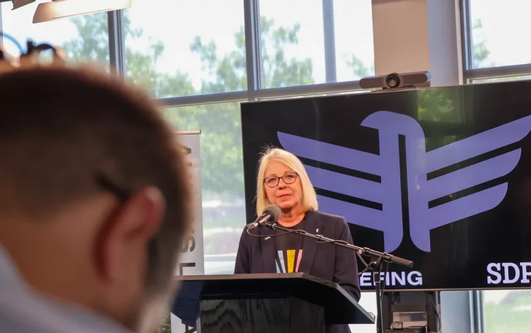 South Dakota Public Broadcasting Executive Director Julie Overgaard announced Thursday, Aug. 21 that 15 jobs will be eliminated and five open positions will not be filled as the result of cuts in federal spending. Courtesy photo.