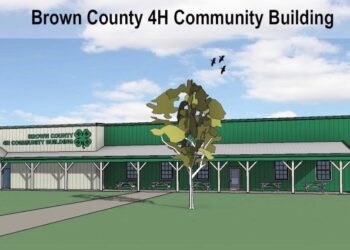 A rendering of the initial idea for a new Brown County 4-H Community Building to replace the Competitive Exhibits Building at the fairgrounds. Courtesy image.