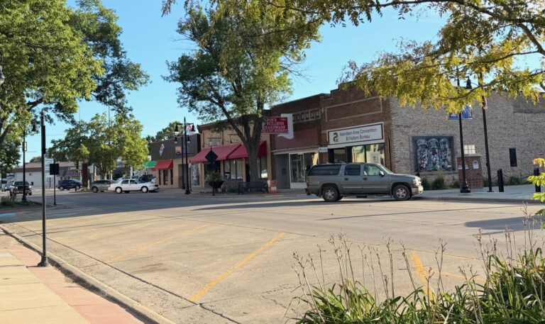 The owners of Domino's and Don's Hardware on South Main Street are concerned about the city's plan to convert part of South Main Street to two ways. Aberdeen Insider photo by Elisa Sand.