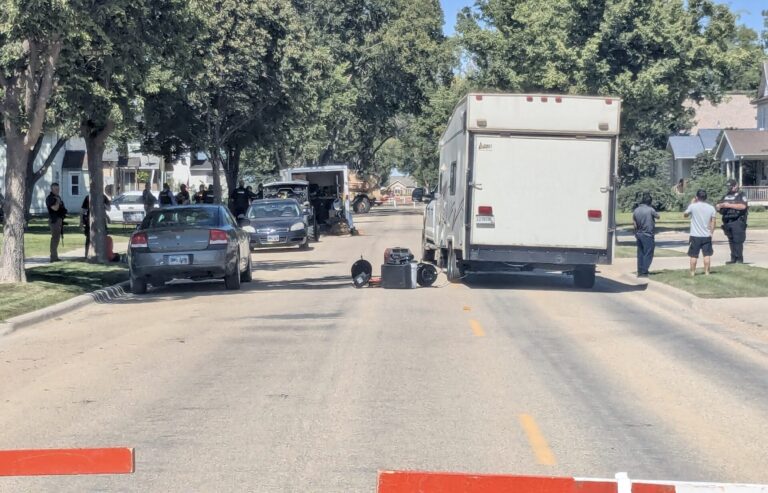 Aberdeen police and other agencies responded to North Kline Street on Wednesday, Aug. 27 after receiving a report of a weapons offense from the neighborhood. Aberdeen Insider photo by Scott Waltman.