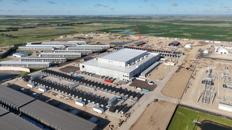 In addition to the original data center for cryptocurrency mining in Ellendale, N.D., Applied Digital is building two more data centers that will be used for artificial intelligence purposes. Photo courtesy of Applied Digital.