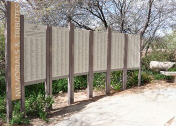 A display recognizing those who have contributed to retired features at Storybook Land is under consideration. The image above one of the proposed designs. Courtesy photo.