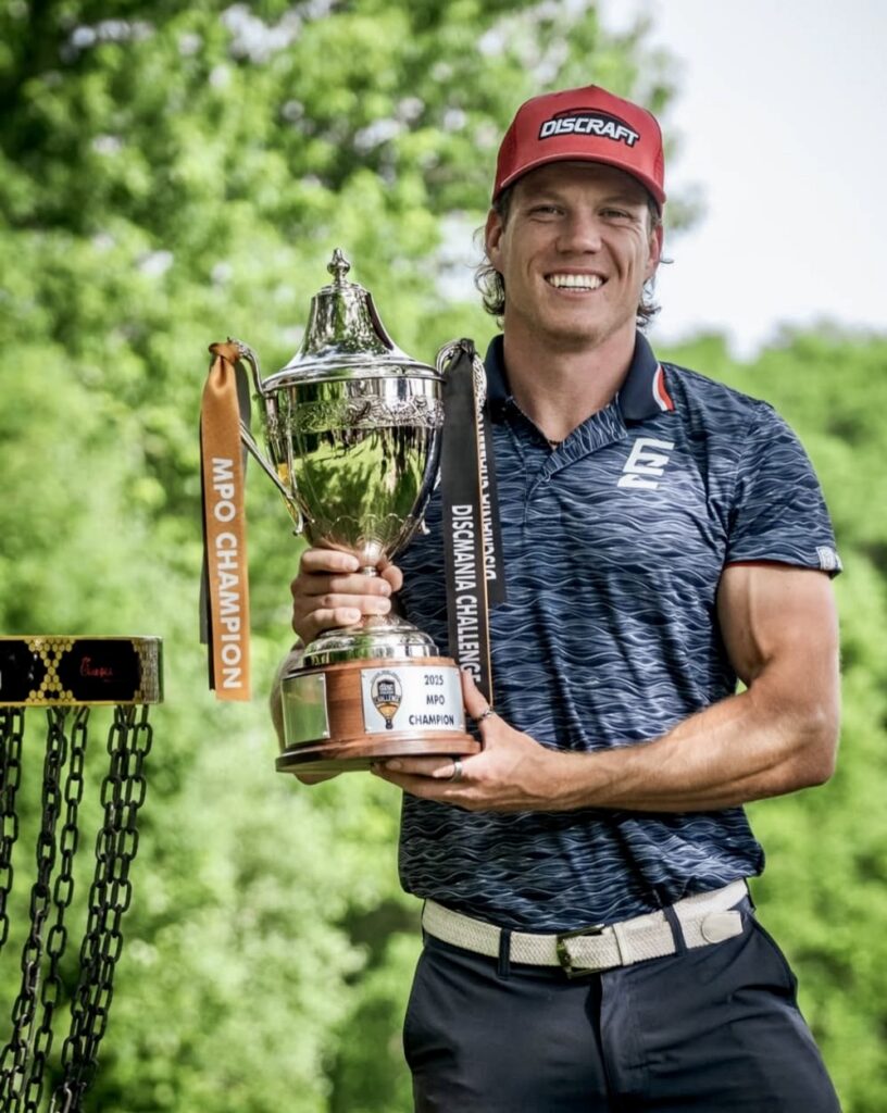 Aberdeen native and professional disc golfer Ezra Anderhold won the Discmania Open, which concluded June 29 in Des Moines, Iowa. Photo courtesy of Professional Disc Golf Association.