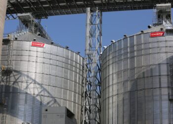 A portion of High Plains Processing in Mitchell is pictured during its grand opening on Sept. 9, 2025. South Dakota Searchlight photo by Joshua Haiar.