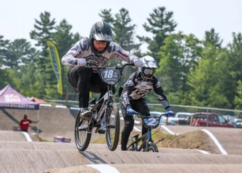 Aberdeen's Dante Casanova leads the pack during the BMX Midwest Nationals in Rockford, Ill. Casanova will be vying for his third-straight North Central Gold Cup championship in Aberdeen beginning Friday, Sept. 19 at the Aberdeen Hub Area BMX track. Courtesy photo.