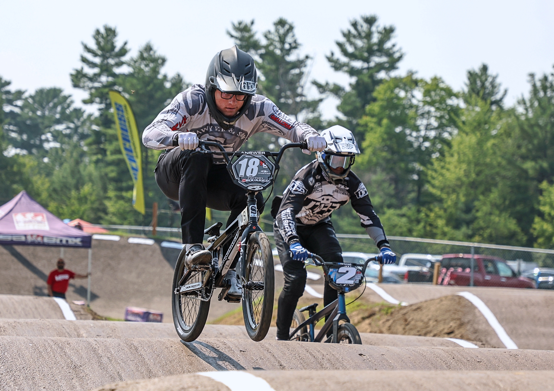 Aberdeen's Dante Casanova leads the pack during the BMX Midwest Nationals in Rockford, Ill. Casanova will be vying for his third-straight North Central Gold Cup championship in Aberdeen beginning Friday, Sept. 19 at the Aberdeen Hub Area BMX track. Courtesy photo.