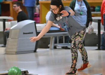 The Aberdeen Area Hub City Express Special Olympics team hosted the 2025 Northeast Area bowling tournament Friday, Oct. 10 at the Village Bowl in Aberdeen. Hundreds of participants took part in the event prepping for the South Dakota Special Olympics bowling tournament Friday, Oct. 31 through Sunday, Nov. 2 in Aberdeen. Aberdeen Insider photos by Robb Garofalo.