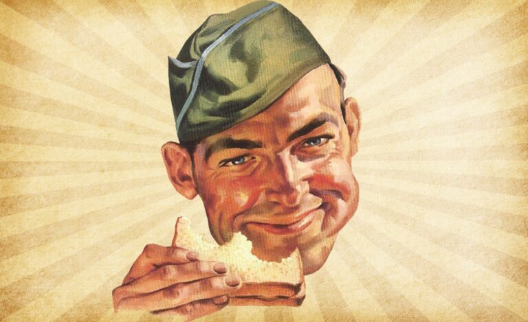 A depiction of a soldier often used in association with Aberdeen's Pheasant Canteen that served pheasant sandwiches to troops passing through during World War II. Courtesy photo.