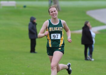 Northwestern's Boekelheide wins sixth straight Region 1B cross-country title; Roncalli girls qualify for state 9 Northwestern's Ella Boekelheide pushes towards the finish line of the Region 1B girls cross-country meet Wednesday, Oct. 15 in Webster. She won her six-straight region title, finishing in 19:06.25. Aberdeen Insider photo by Allie Hoekman.