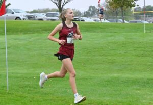 Northwestern's Boekelheide wins sixth straight Region 1B cross-country title; Roncalli girls qualify for state 3 Aberdeen Christian's Clara Herried competes during the Region 1B cross country meet Wednesday, Oct. 25 in Webster. Aberdeen Insider photo by Robb Garofalo.