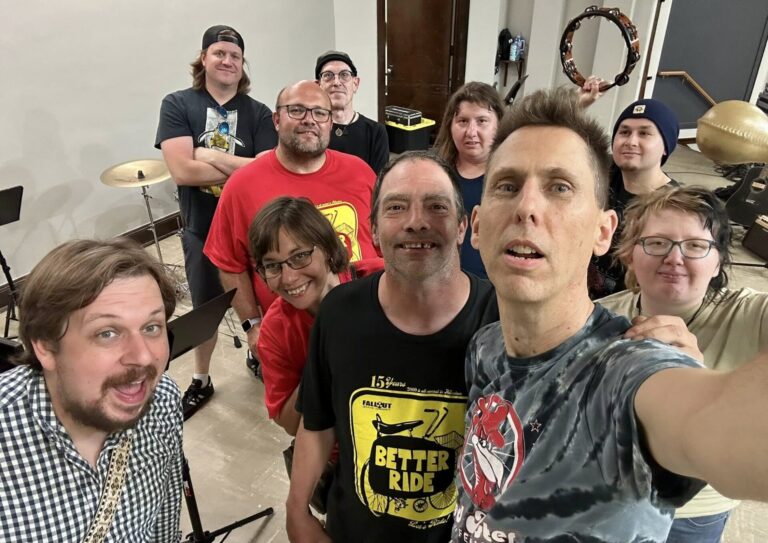 The band Better Ride prepares for a show earlier this year. Better Ride came about from Red Rooster Coffee House's Fallout Creative Community. Courtesy photo.
