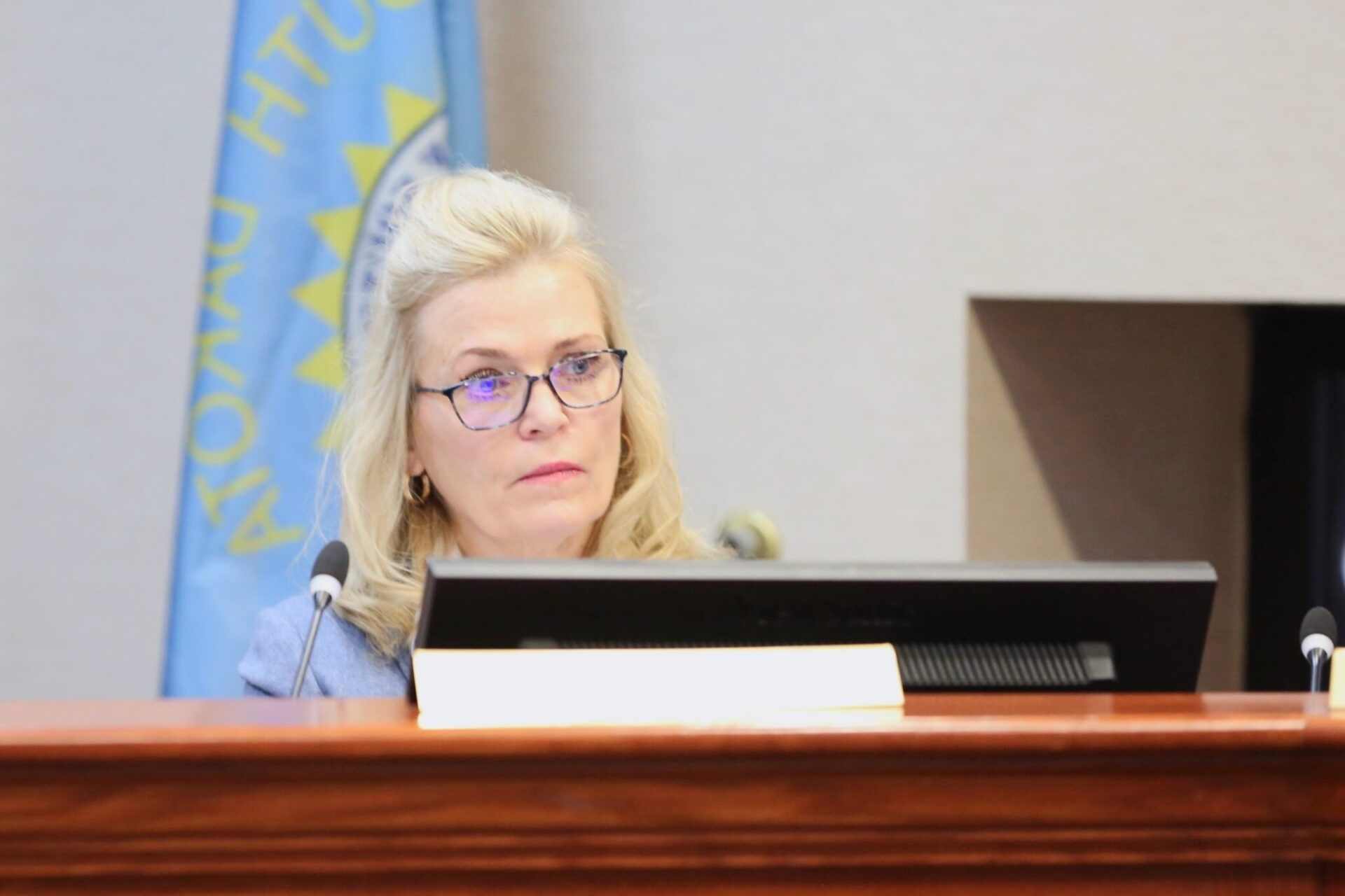 State Rep. Josephine Garcia, R-Watertown, listens to a presentation during a House Education Committee on Jan. 22, 2025, at the South Dakota Capitol in Pierre. Garcia is the chairwoman of the Medical Marijuana Oversight Committee. South Dakota Searchlight photo by Makenzie Huber.
