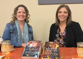 Authors Tari Faris, left, and Andrea Michelle Wood were both at Aberdeen Alliance Church in October celebrating the launch of their recent books. Aberdeen Insider photo by Elisa Sand.