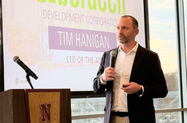 Tim Hanigan, Aberdeen Development Corp. CEO, provided an update during the group's annual Economic Development Report on Monday, Nov. 17 at the Kessler's Champions Club. Aberdeen Insider photo by Elisa Sand.