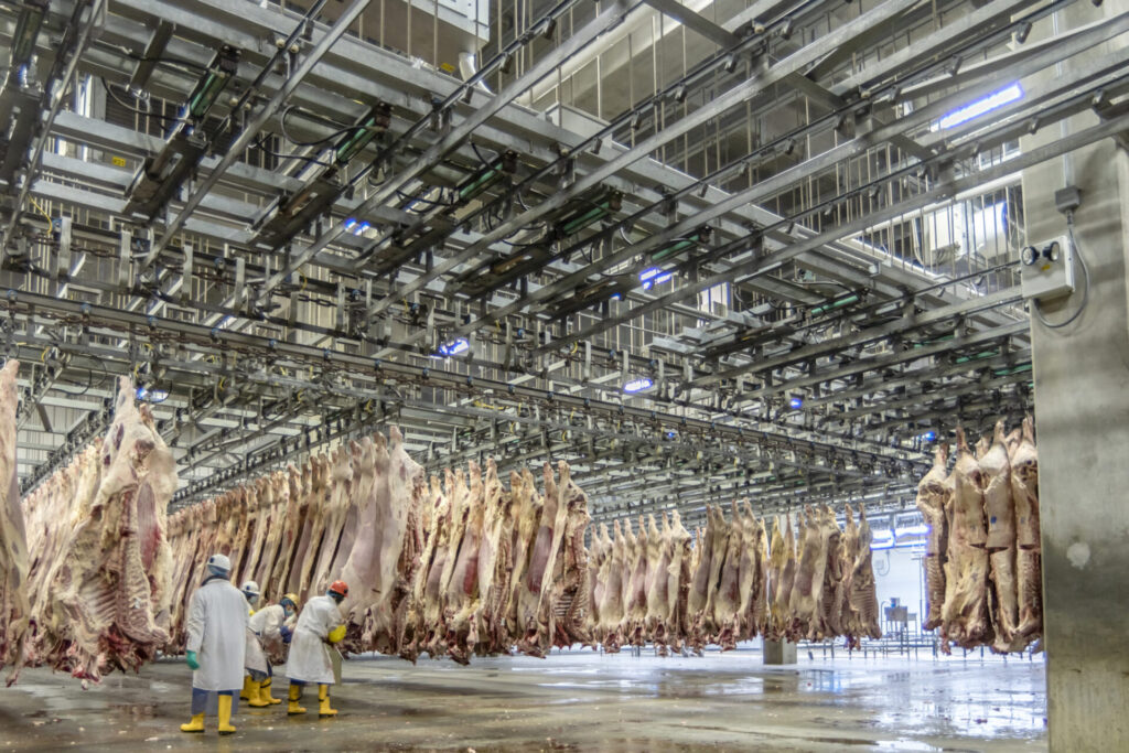 DemKota Ranch Beef just southwest of Aberdeen processes as many as 1,300 head of cattle a day, but some local residents don't like the odor emitted from the plant's rendering facility. Aberdeen Magazine file photo.