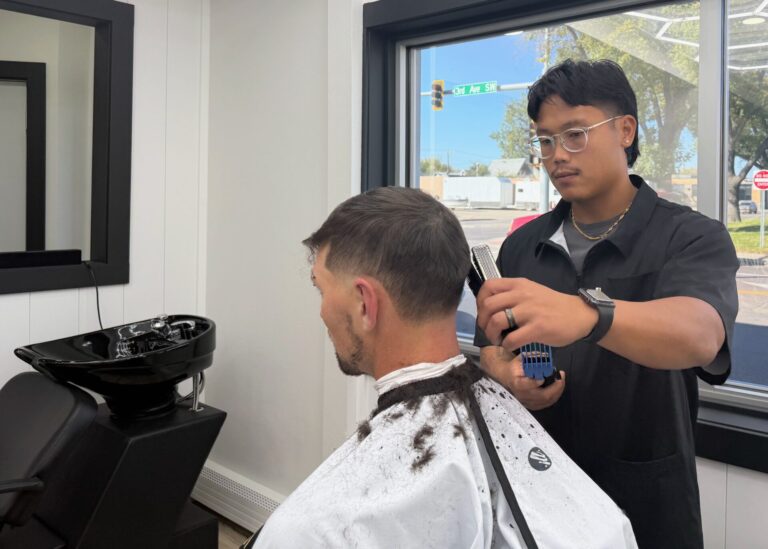 El Gawku Poe has opened Poe's Barber Studio on Third Avenue Southeast just off of Main Street. Aberdeen Insider photo by Elisa Sand.