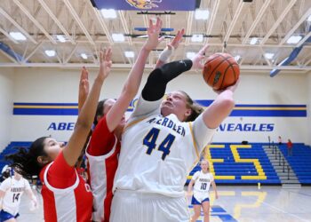 Girls high school basketball: Aberdeen Central sweeps Rapid City foes to start season 2-0 6 Aberdeen Central's Taryn Hermansen goes up against two Rapid city defenders during the second quarter of their game Friday, Dec. 12 at Golden Eagles Arena. Hermansen had 17 points in a 53-32 victory. Aberdeen Insider photo by Robb Garofalo.