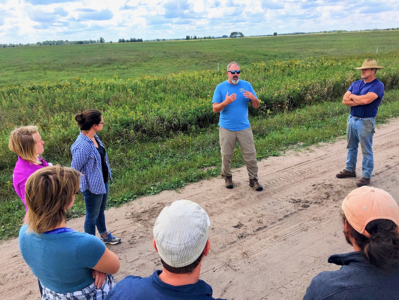 Soil health conference to outline benefits of regenerative agriculture set for January 2 University of Wisconsin-Madison Professor of Grassland Ecology Randy Jackson, center, explains his research during a field day. Jackson will be a presenter at the 2026 Soil Health Conference, Jan. 13-14 in Aberdeen. Courtesy photo.