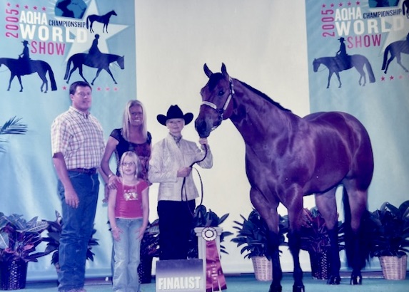 Legacy of Fordham family honored by South Dakota Quarter Horse Association 2 Linda Fordham and her horse Roger Renegade at the 2005 American Quarter Horse Associated World Show. The Fordham family is being honored with the association's Show Legacy Award. Courtesy photo.