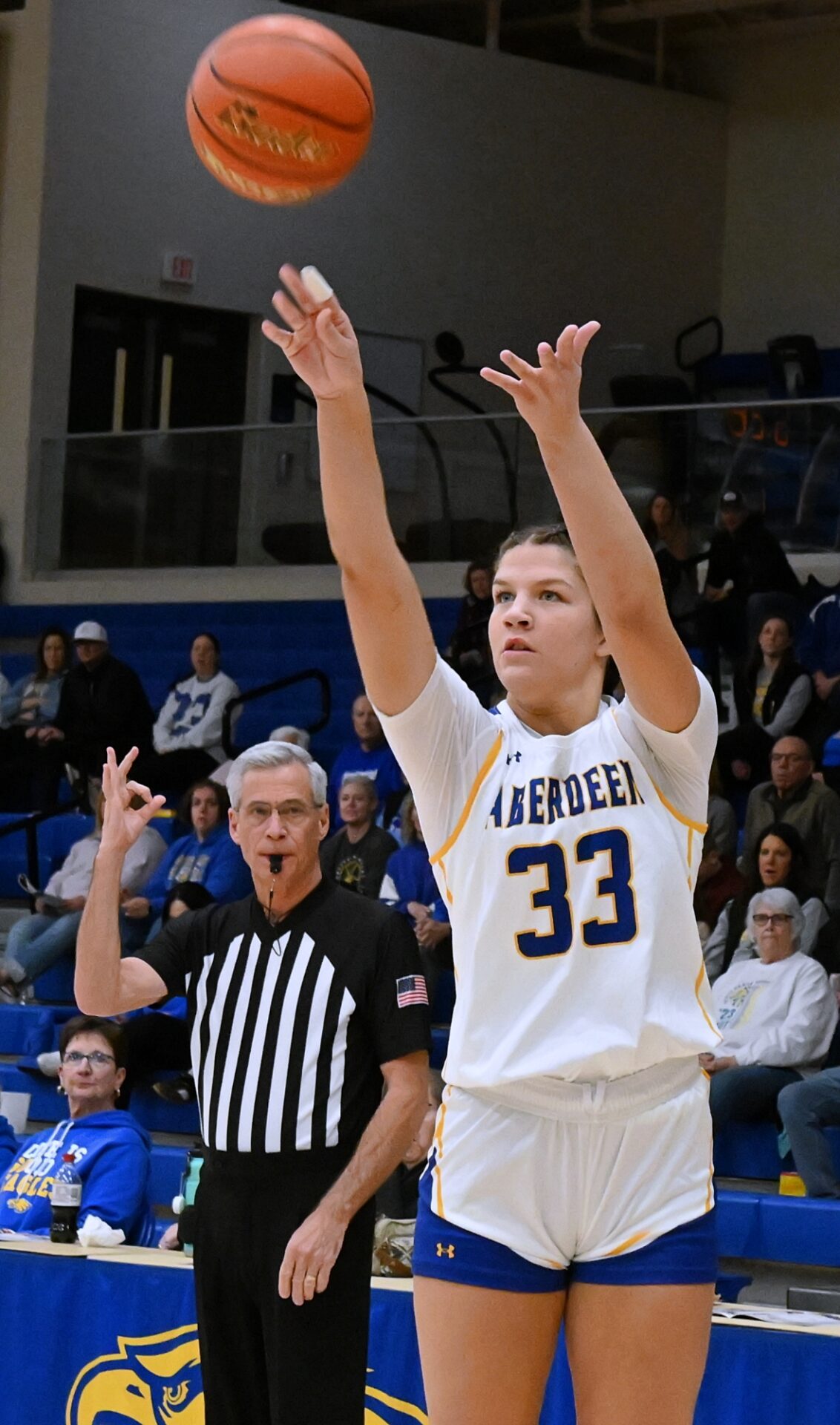 Girls high school basketball: First-half threes lead to Aberdeen Central rout of Yankton 2 CHS LAURYN 3