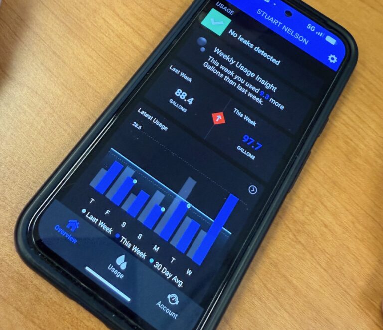 The installation of new water-meter reading technology means residents will be able to monitor water use with the EyeOnWater app. Aberdeen Insider photo by Elisa Sand.