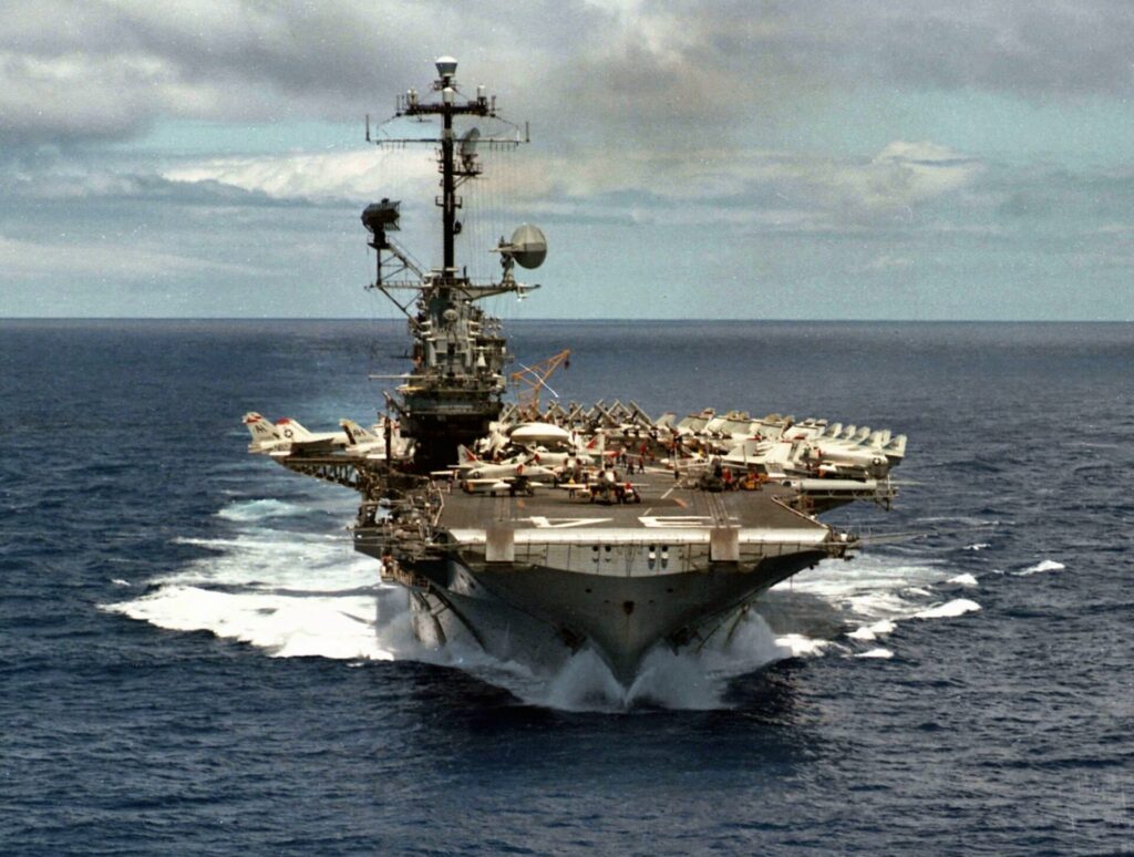 Wilmot native Royce Williams, who will receive the Medal of Honor for his work in the U.S. Navy, served on the USS Oriskany. U.S. Navy public domain photo by F.L. Blair.