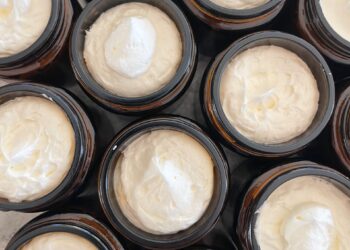 A variety of whipped tallow lotions are sold in small jars by 382 Farmhouse Co. Courtesy photo.